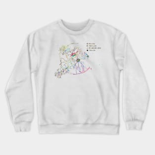 Cortical pyramidal cells Crewneck Sweatshirt